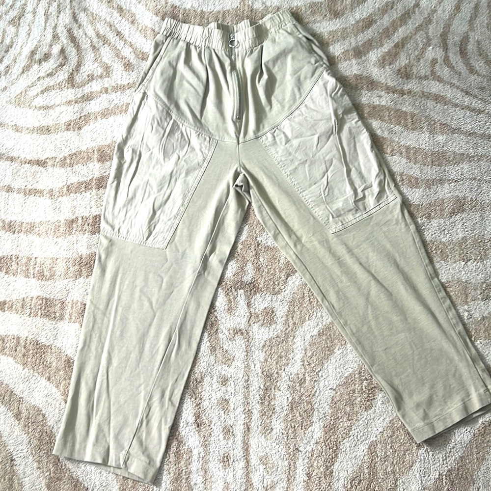 Zara cotton ankle pants